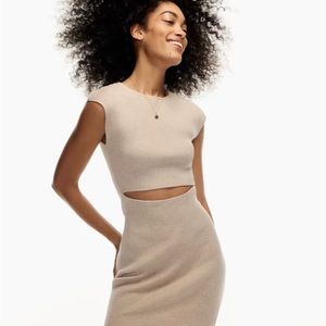 Aritzia-Wilfred Free-cut out dress-brand new.